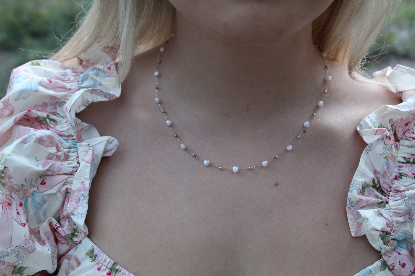 Dainty Pearl Necklace