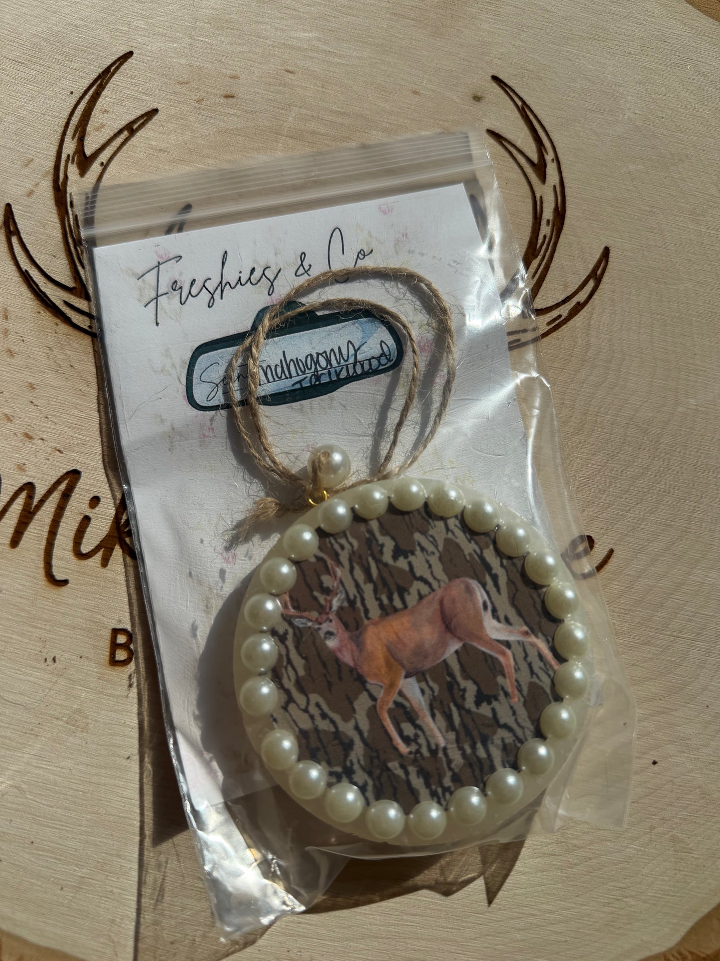 Mahogany Teakwood Bottomland Deer Freshie