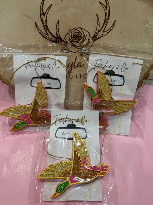 Girly Girl Gold Sparkle Duck Freshie