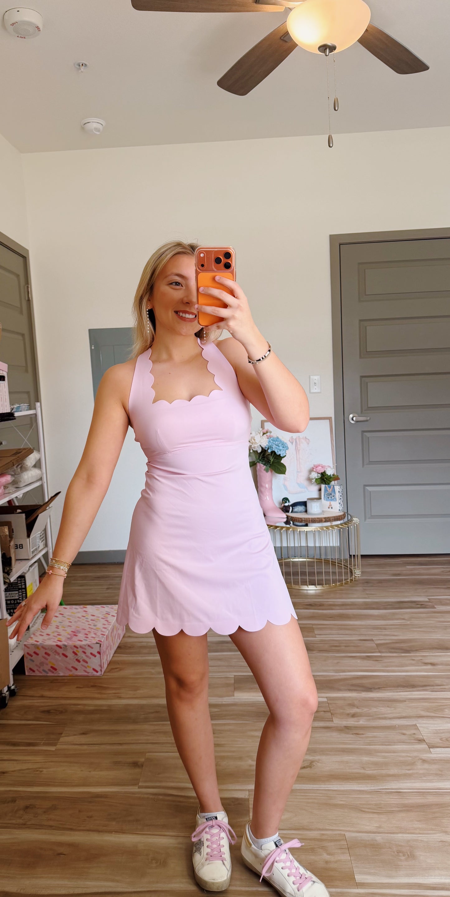 Cloud 9 Scalloped Dress