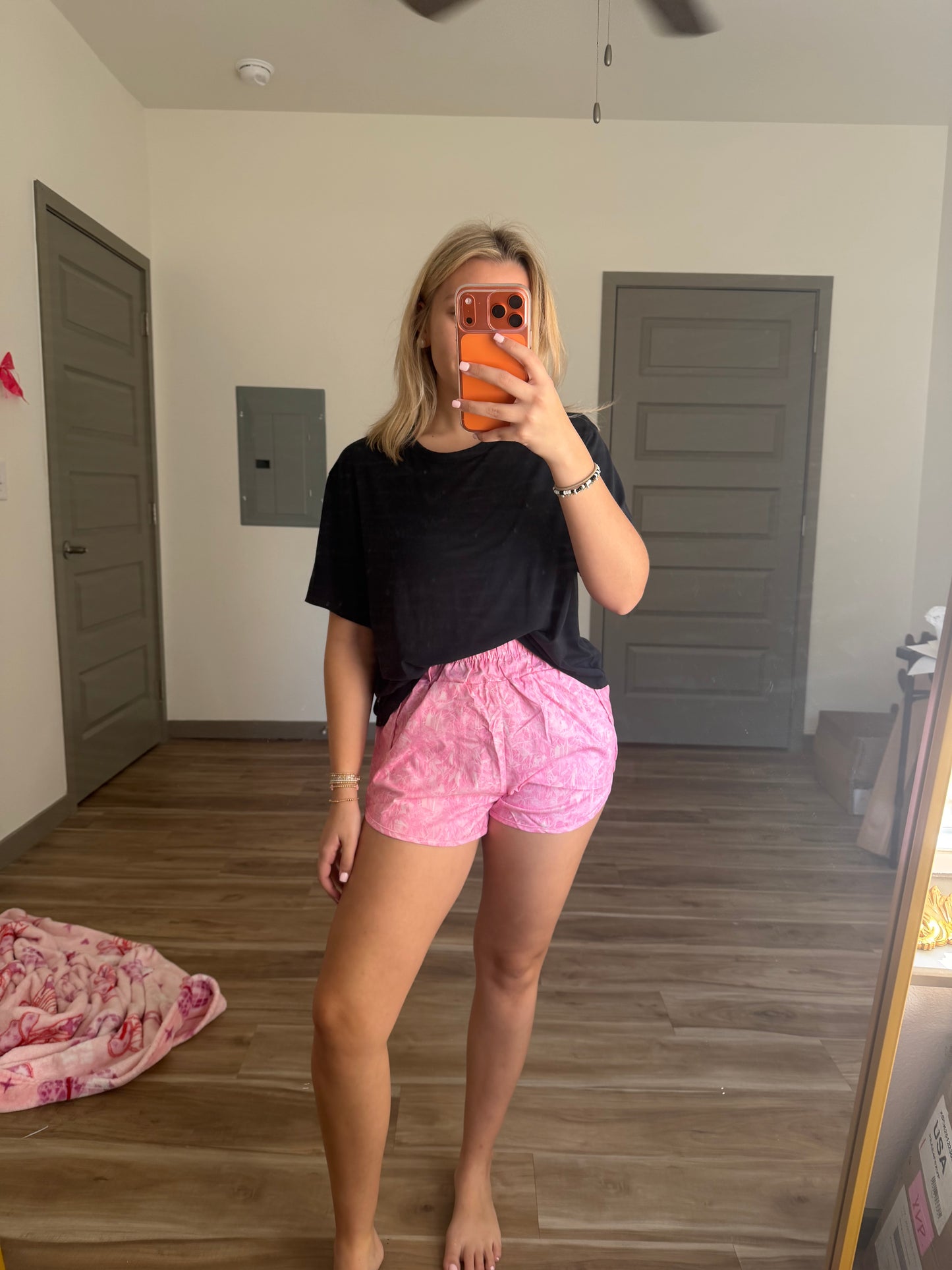 Pink Camo Shorts