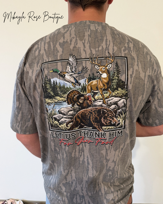 Preorder!! Let Us Thank Him Bottomland Tshirt
