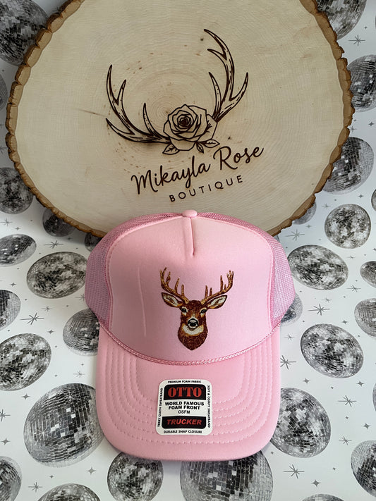 Diamond Buck Pink Trucker Hat