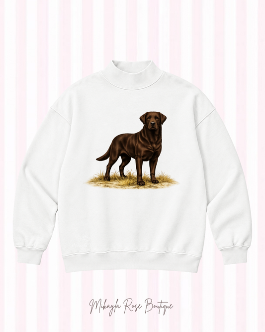 PREORDER!!! Chocolate Lab Mockneck