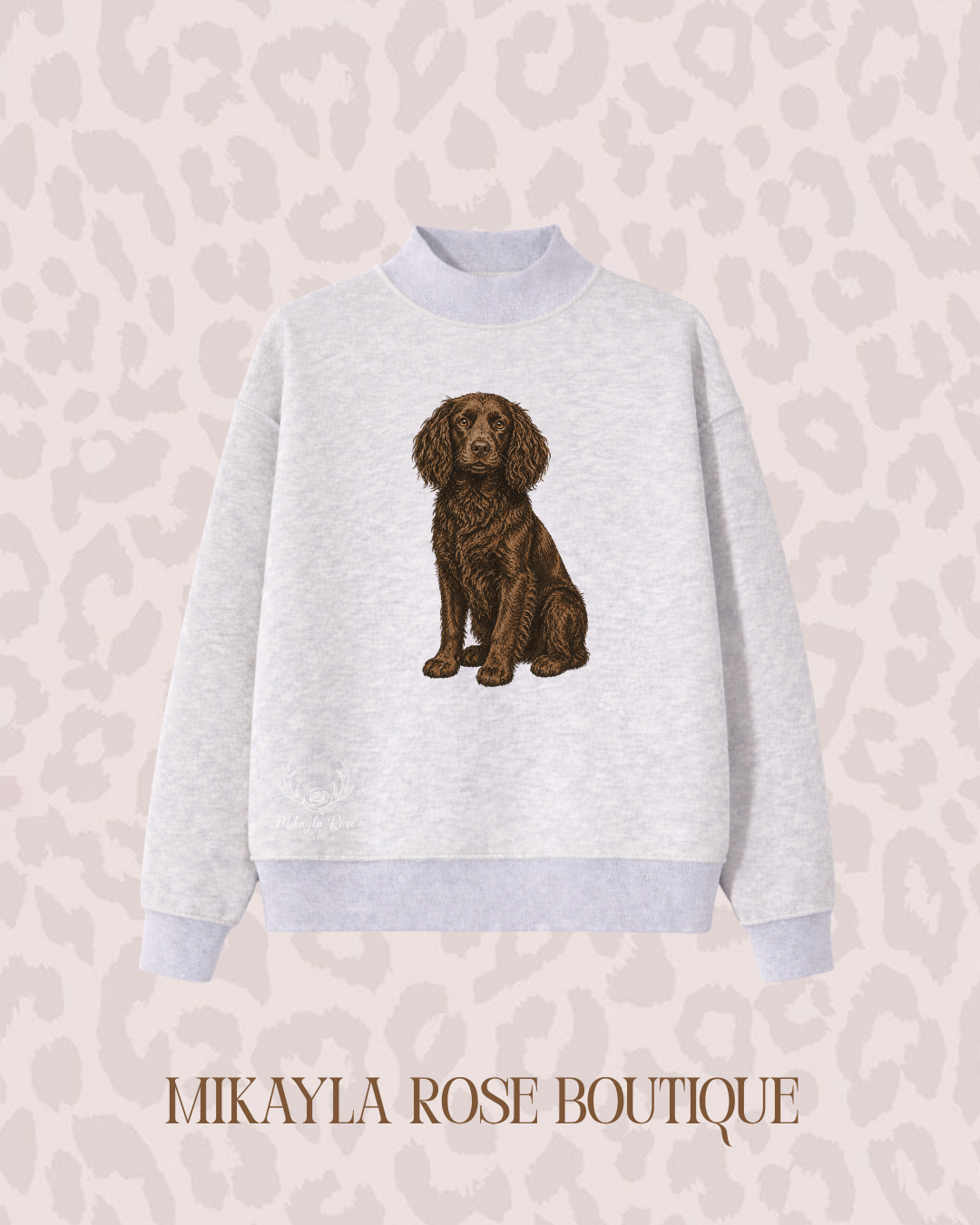 PREORDER! Sitting Boykin Spaniel Mockneck